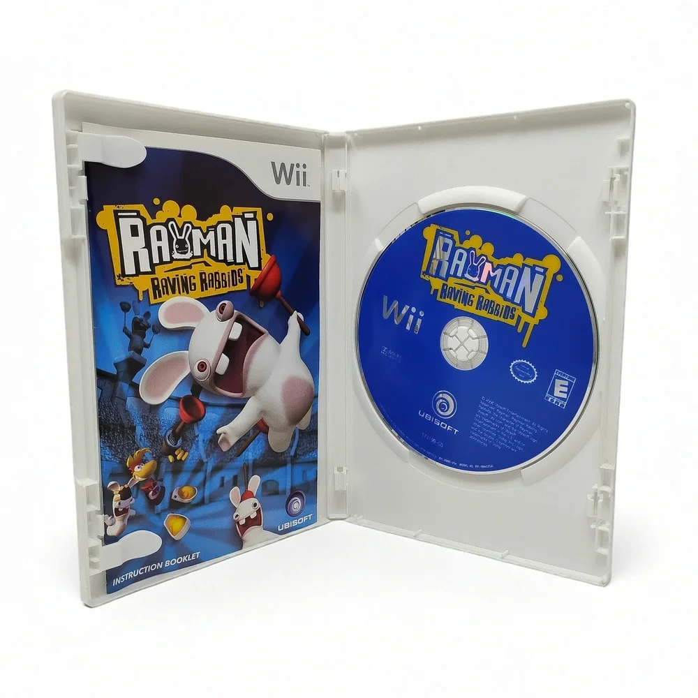 Rayman Raving Rabbids Nintendo Wii Game Ubisoft 70 Minigames Party Chaos Retro